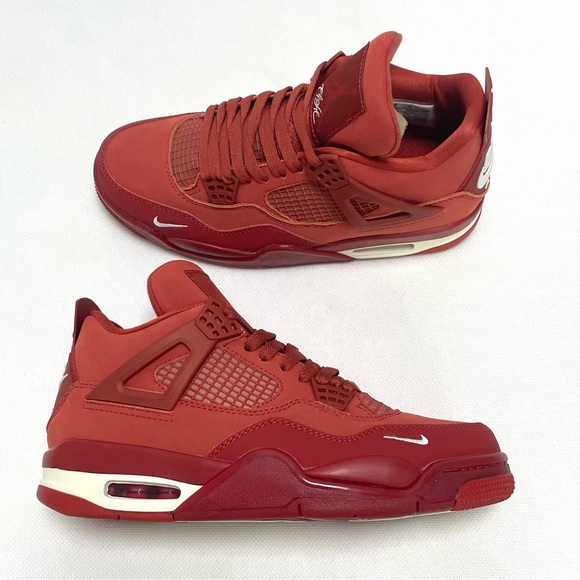 Men’s Orange-Red Athletic Sneakers Shoes -Brand New Retro 4 Brick by Brick - Picture 6 of 10